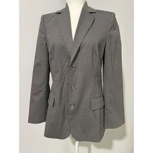 Les Copains gray button front blazer 38